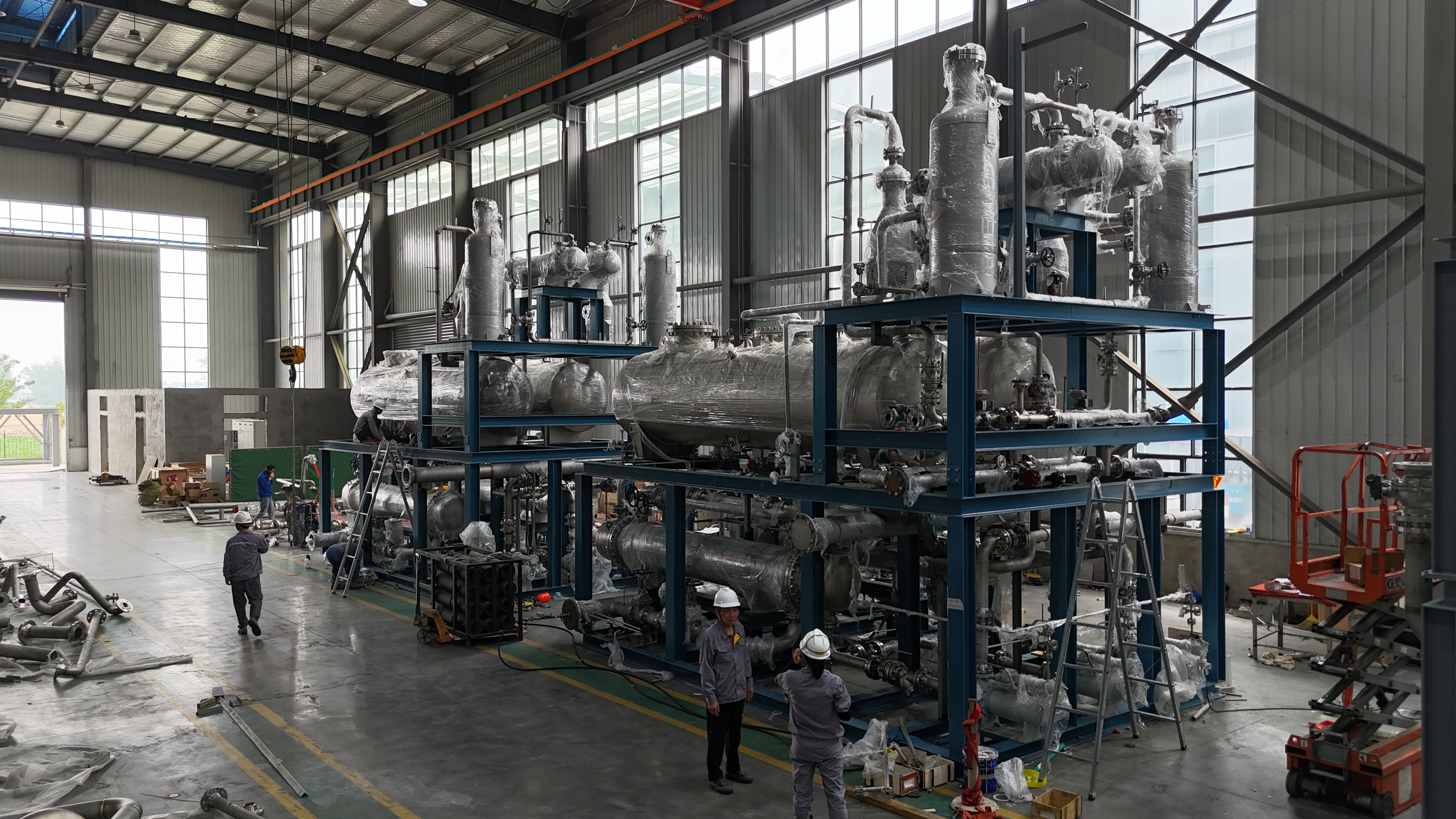 笃舜发往吉林松原北京电力2100方分离纯化撬装发货